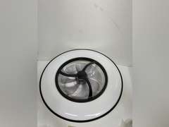 Low Profile Ceiling Fans with Lights, 22 Caged Modern Flush Mount Ceiling Fan with LED Light, Housing Finish Black, RGB Back Light (similar model) see pictures 160