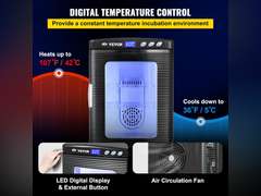Happybuy Automatic Incubator with Constant Temperature Best for Reptiles or Amphibians Silver 224