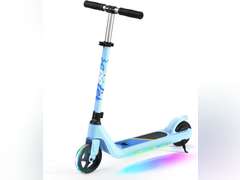 Electric Scooter for Kids Age of 6-10, Kick-Start Boost Kids Scooter with Adjustable Speed and Height, Kids Scooter with Flash Wheel & Deck Lights 96