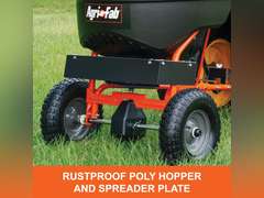 Agri-Fab Broadcast Spreader Tow Style, 110 lb Capacity, Black 138