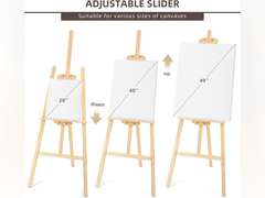 Adjustable Wooden Painting Easel, Art Easel Stand Hold up to 48', Painting Canvas for Wedding Sign and Poster, Drawing for Adults, Begginners and Students 36