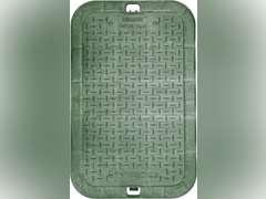 NDS D1000-SG Rectangle Valve Box with Drop-In Cover, 10-Inch by 15-Inch by 10-Inch, Black/Green 37