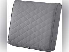 Classic Accessories 62-024-GREY-EC Montlake FadeSafe Quilted Back Cushion, Grey, 21" W x 20" Thick x 4" D 56