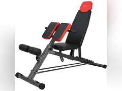 Finer Form Multi-Functional FID Weight Bench for Full All-in-One Body Workout Hyper Back Extension, Roman Chair, Adjustable Ab Sit up Bench, Incline Decline Bench, Flat Bench 240