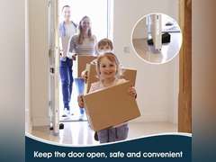 4 Pack Heavy Duty Black Rubber Door Stops - Compact Solid Door Wedge Door Stopper, 1.3 Inches High, Stackable & Non-Slip, This Door Stop Wedge is Suitable for Most Door Gaps. 15