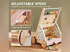 Tiny Land Wooden Baby Walker, Baby Push Walker, Montessori Walker Push Toy, Ajustable Speed Baby Walker for Boys and Girls, Baby Activity Center, Best Toys for Kids Development 90