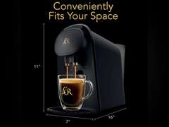 L'OR Barista System Coffee and Espresso Machine Combo by Philips, Matte Black 89