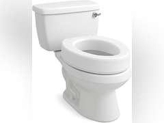 Carex Toilet Seat Riser, Elongated Raised Toilet Seat Adds 3.5 inches to Toilet Height, for Assistance Bending or Sitting, 300 Pound Weight Capacity Toilet Riser 29