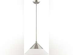 Livex Lighting 40687-91 Stockholm - 1 Light Mini Pendant in Mid Century Modern Style - 15 Inches Wide by 16.75 Inches high, Installation: Traditional 152