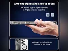 Magnetic Case for iPhone 12 Pro Max Compatible with MagSafe & MIL-Grade Protection Not Yellowing Scratch-Resistant Translucent Matte Slim Phone Cover for iPhone 12 Pro Max Frosted Black 15