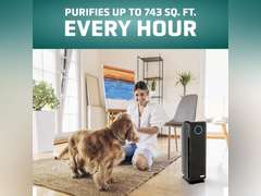 GermGuardian 5-In-1 HEPA Air Purifier for Home, Pet Air Purifier with HEPA Air Filter & UV-C Light, AC4300BPTCA, 743 Sq. Ft., 22' Tower, Black 100