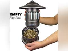 DynaTrap DT1050-TUNSR 1/2 Acre Mosquito & flying Insect Trap Kills Mosquitoes, Flies, Wasps, Gnats, & Other Flying Insects - Bug Zapper Alternative - Tungsten 115
