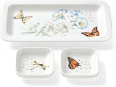 Lenox Butterfly Meadow Asian Kitchen Sushi-Plate &-Bowls, 0.0, Multi 32