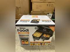 Ninja DZ201 Foodi 8 Quart 6-in-1 DualZone 2-Basket Air Fryer with 2 Independent Frying Baskets, Match Cook & Smart Finish to Roast, Broil, Dehydrate & More for Quick, Easy Meals, Grey 199
