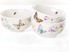 Lenox Butterfly Meadow Kitchen 3-Piece Mini Bowl Set, 1.70 LB, Multi 19