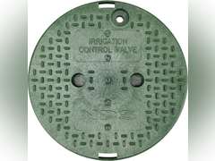 NDS 111BC Standard Series Round Valve Box Overlapping Cover-ICV, 10", Black/Green 25