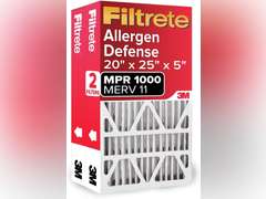 Filtrete 20x25x5 AC Furnace Air Filter, MPR 1000, MERV 11, Fits Lennox Devices, Allergen Defense, Electrostatic Air Cleaning Filter, 2-Pack (actual size 19.63 x 24.75 x 4.31 in) 50