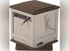 Suncast 225 ft. Swivel Hideaway Hose Reel with Hose Guide and Crank Handle, Mocha/Taupe 139