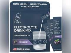 EVOLV Electrolytes Powder Packets Electrolyte Packets with Palatinose, Instant Hydration Drink for Recovery, Non-GMO Hydration Sticks for On-The-Go Use (Pack of 20) 40