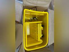 Simpli-Magic Side Press Wringer Combo Commercial Rectangular Mop Bucket on Wheels, 35-Quart, Yellow 65