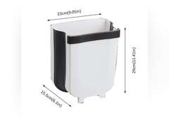 Foldable Hanging Cabinet Trash Can, Wall-Mounted Collapsible Waste Bin for Kitchen, Bathroom, Car, Bedroom, Space-Saving Portable Garbage Holder 104