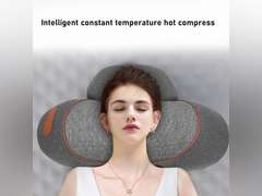 Atyhao Heated Neck Pillow, Memory Foam 3 Temperatures Sleeping Pillow with Detachable Pillowcase, USB Plug in, Experience Relaxation for Neck and Shoulder Support 51