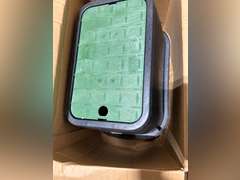 NDS D1000-SG Rectangle Valve Box with Drop-In Cover, 10-Inch by 15-Inch by 10-Inch, Black/Green 37