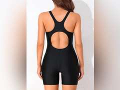 ATTRACO Womens Boyleg Sport One Piece Swimsuit Athletic Swimwear Training Bathing Suit size S 28