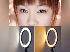Neewer 18-Inch Ring Light, 55W Dimmable 5500K Light with 240 LEDs Color Filter, Soft Tube and Carrying Bag for YouTube, TikTok, Selfies and Photography, Compatible with Camera and Smartphones 82