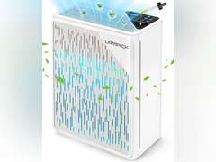 Air Purifiers for Home Up to 1736 sqft, LAMPICK Air Purifier for Home Pets with Night Light, Sleep Mode, Fragrance Sponge, PM2.5 Detector, True H13 HEPA Filter Carbon Filters Air Cleaners for Bedroom 110