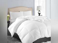 EASELAND All Season King Size Soft Quilted Down Alternative Comforter Reversible Duvet Insert with Corner Tabs,Winter Summer Warm Fluffy,White,90x102 inches 57
