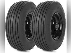 AR-PRO (2-Pack) 11x4.00-5 Tire and Wheel Assembly, 11x4-5 Lawnmower Tire (4-Ply) and Rim with Tube, 3.4 Centered Hub with 3/4 Bearings, Universal Lawn Mower/Yard Tractor Turf Tires 49