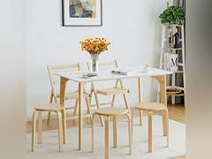 POWERSTONE Stacking Stools Set of 4, Portable Bentwood Nesting Stools, 18 Inch School Chairs Flexible Seating for Students Adults Classroom Elementary Home Kitchen Dining Room Use Natural 75