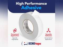 ECHOtape DC-M194A | Double-Sided Polyester Tape | Clear Thin Tape | All Weather/Cold Weather Insulation Mounting Tape | Superior Holding Power | 1.41 in x 60 yd 19