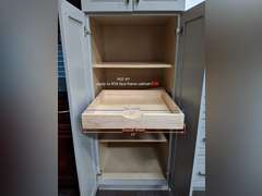 32 Wide Pull-Out Wood Drawer Fits 36 Base or Pantry Cabinet, Slide-Out Organizer Tray for Large Kitchenware, Bulk Items, or Frameless Cabinet Spacer (Fit Face Frame Cabinet B36 Pantry36) 95