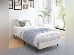 ALDRICH 7 Inch Heavy Duty Metal Box Spring Mattress Foundation 1500lbs Max Weight Capacity/Non-Slip/No Noise/Easy Assembly/Easy Clean Cover,Twin XL 80