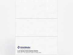 PrintWorks Professional 3 Part Perforated Paper 8.5 x 11 - Perfect for W-2, 1099, & Statement Use - Made in The USA - 500 Sheets - 20 lb - A4 Paper - Printer Compatible - White (04120) 14