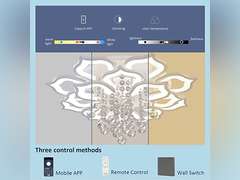 Modern Ceiling Light,Crystal Flush Mount LED Chandelier Ceiling Flower Lamp with Remote Control for Living Room,Bedroom,Hall,Dining Room,Etc.31.5 /72w/16 Heads 242