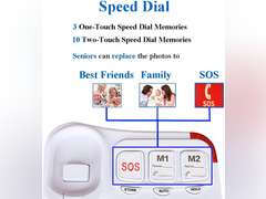Big Button Phone for Seniors - Extra Large Home Landline Phone for Elderly with Low Vision and Hard Hearing, Amplified Single Line Telephone 28