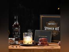 Whiskey Smoker Kit with Torch - 6 Flavors Wood Chips, 2 Glasses, 2 Ice Ball Molds - Cocktail Smoker Infuser Kit, Old Fashioned Drink Smoker Kit, Birthday Bourbon Whiskey Gifts for Men,Dad(NO Butane) 44