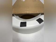 HealthSmart Raised Toilet Seat Riser That Fits Most Standard (Round) Toilet Bowls for Enhanced Comfort and Elevation with Slip Resistant Pads, 15x15x5 28