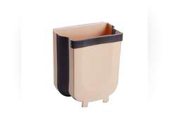 Foldable Hanging Cabinet Trash Can, Wall-Mounted Collapsible Waste Bin for Kitchen, Bathroom, Car, Bedroom, Space-Saving Portable Garbage Holder 104