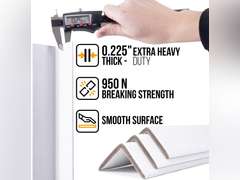 24" x 2" x 2" Reinforced Cardboard Edge Protectors, White (Pack of 24) 0.225" Thick Extra Heavy-Duty Cardboard Corner Protectors American Quality V-Board Pallet Edge Protectors 40