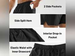 MIER Men's Workout Running Shorts Quick Dry Active 5 Inches Shorts with Pockets, Lightweight, Breathable size XS 20