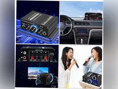 12v Mini Amplifier Digital Audio Amp for Passive Speaker Stereo Surround Effect Easy to Use 16