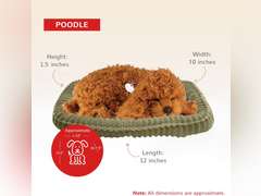 Original Petzzz Poodle, Realistic Lifelike Stuffed Interactive Pet Toy, Companion Pet Dog with 100% Handcrafted Synthetic Fur 43