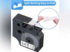 6-Pack Dymo D1 Label Tape 45013 Black on White 1/2 Inch x 23 Feet Compatible for DYMO LabelManager 160 280 210D 360D 420P Wireless PnP 220P 260P 500TS 450DUO 14