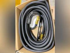 Garden Hose 100 FT Lightweight No-Kink Water Hose with 10 Functions Spray Nozzle and 3/4" Brass Connectors, Flexible, Leakproof, for Lawn Watering, Floor Cleaning, and Car Washing, Black 26