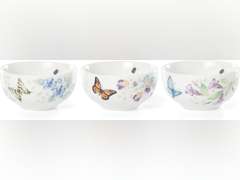 Lenox Butterfly Meadow Kitchen 3-Piece Mini Bowl Set, 1.70 LB, Multi 19
