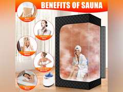 Sauna Box, Portable Steam Sauna, Portable Sauna for Home, Sauna Tent with Steamer, 9 Levels, 2.6 x 2.6 x 5.9 160